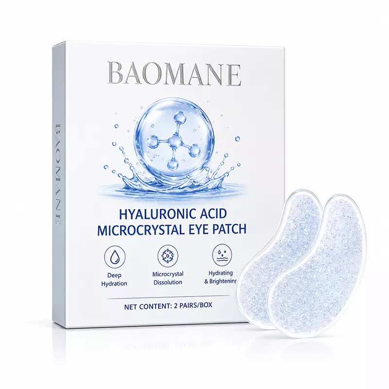 Hyaluronic acid microcrystalline eye patch